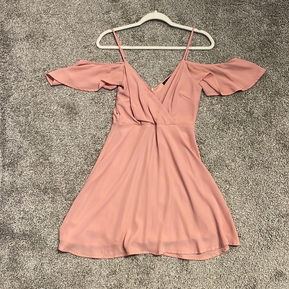 Lulu’s Pink Off Shoulder Dress Size S